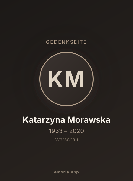 Gedenkportrait von Katarzyna Morawska