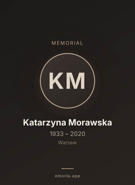 Memorial portrait of Katarzyna Morawska