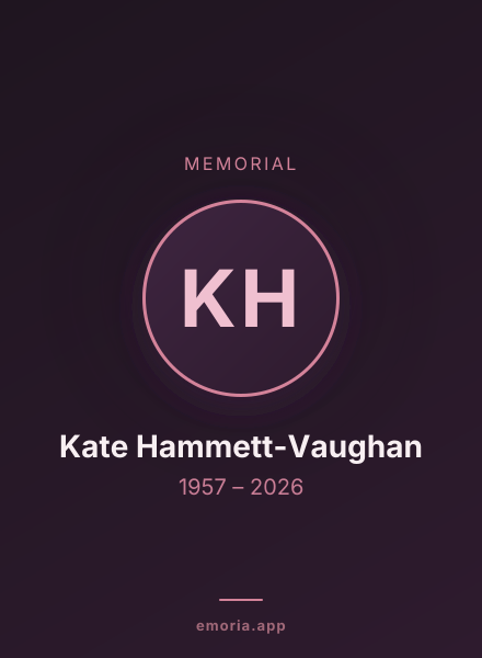 Memorial portrait of Kate Hammett-Vaughan