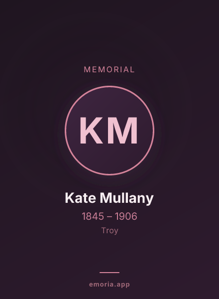 Memorial portrait of Kate Mullany