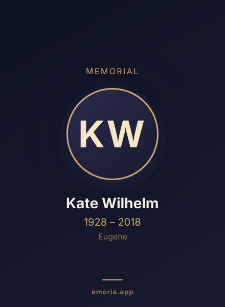 Memorial portrait of Kate Wilhelm