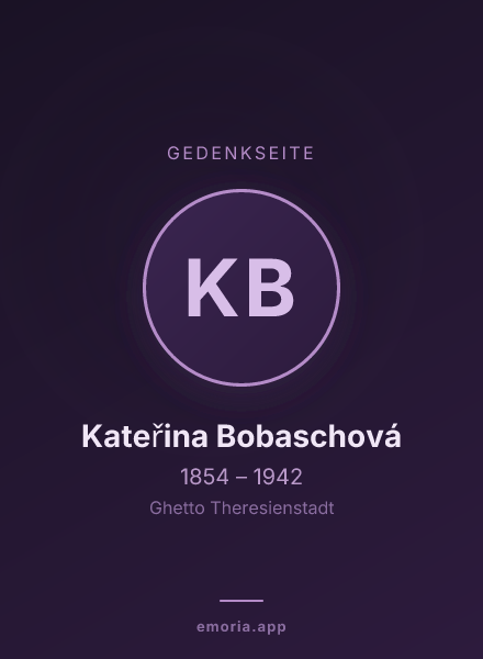 Gedenkportrait von Kateřina Bobaschová