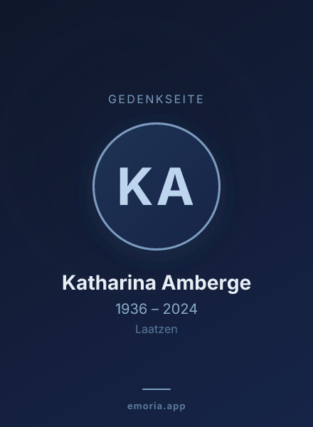 Gedenkportrait von Katharina Amberge