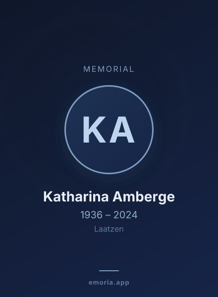 Memorial portrait of Katharina Amberge