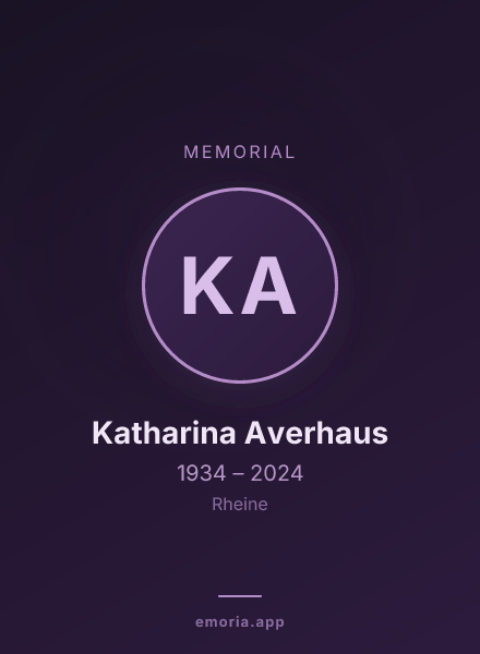Memorial portrait of Katharina Averhaus