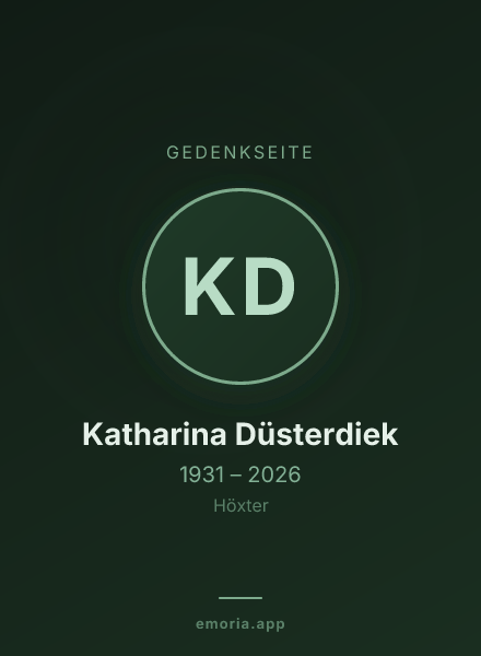 Gedenkportrait von Katharina Düsterdiek