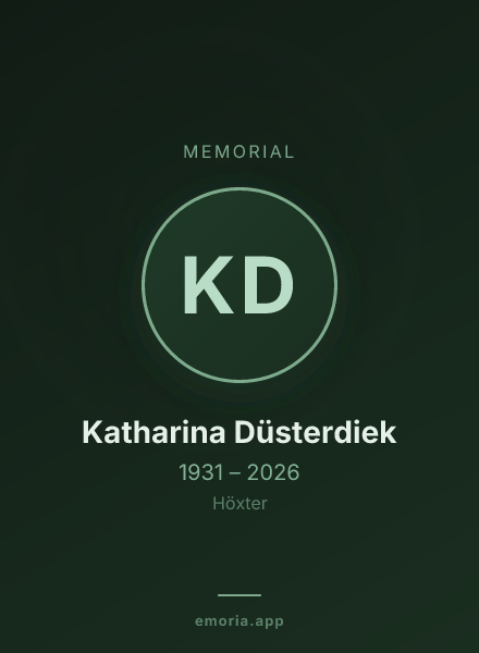 Memorial portrait of Katharina Düsterdiek