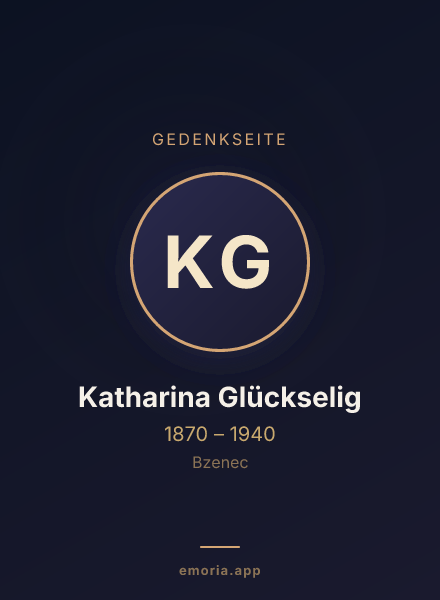 Gedenkportrait von Katharina Glückselig