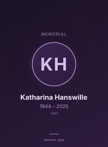 Memorial portrait of Katharina Hanswille