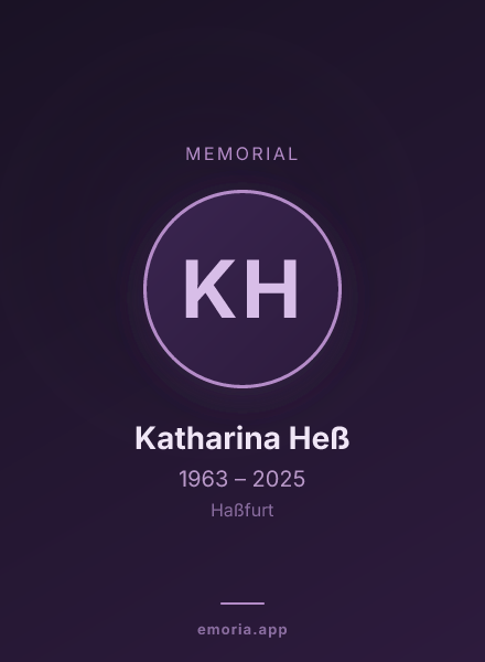 Memorial portrait of Katharina Heß