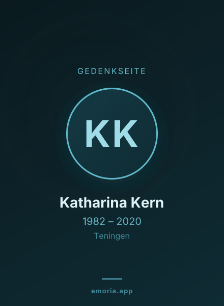 Gedenkportrait von Katharina Kern