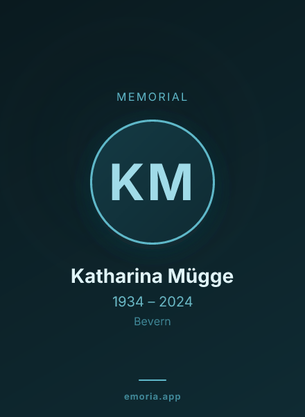 Memorial portrait of Katharina Mügge