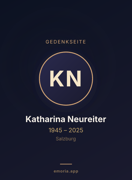 Gedenkportrait von Katharina Neureiter