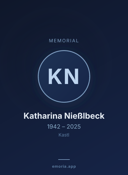 Memorial portrait of Katharina Nießlbeck