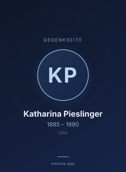Gedenkportrait von Katharina Pieslinger