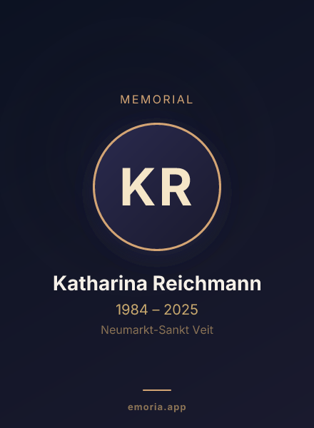 Memorial portrait of Katharina Reichmann