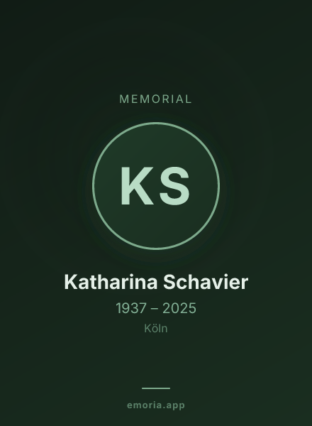 Memorial portrait of Katharina Schavier