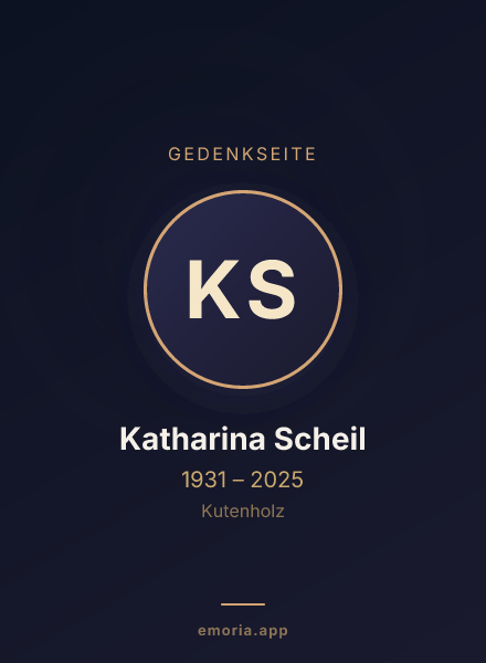 Gedenkportrait von Katharina Scheil