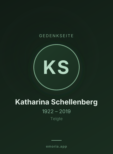 Gedenkportrait von Katharina Schellenberg