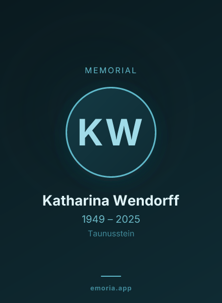 Memorial portrait of Katharina Wendorff