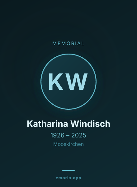 Memorial portrait of Katharina Windisch