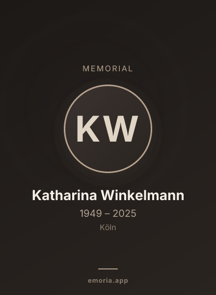 Memorial portrait of Katharina Winkelmann
