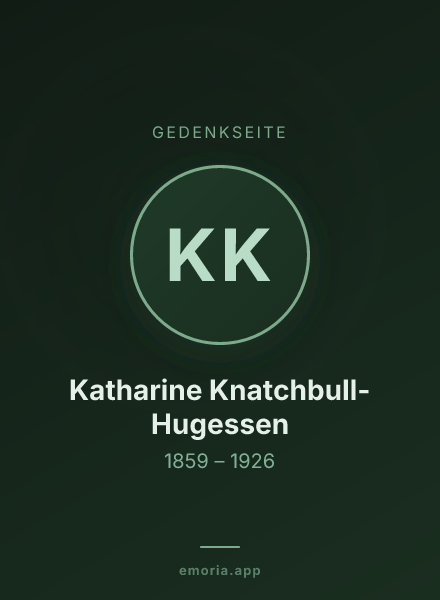 Gedenkportrait von Katharine Knatchbull-Hugessen