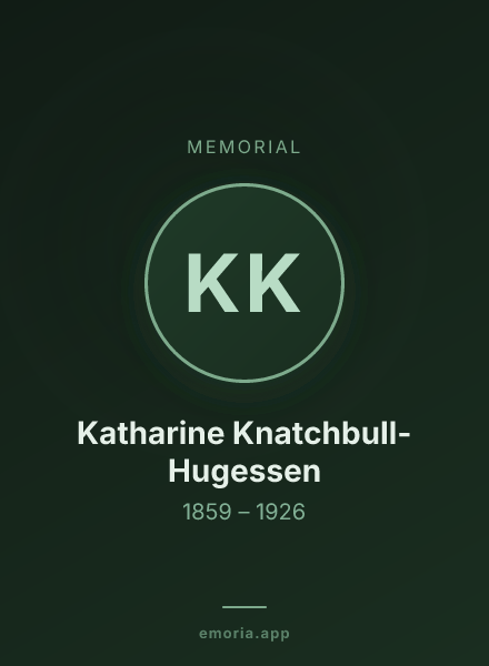 Memorial portrait of Katharine Knatchbull-Hugessen