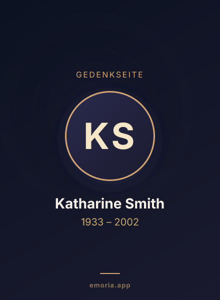 Gedenkportrait von Katharine Smith