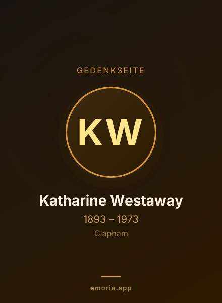 Gedenkportrait von Katharine Westaway