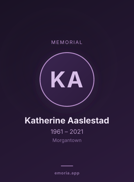 Memorial portrait of Katherine Aaslestad