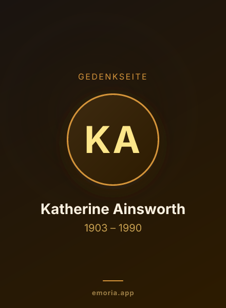 Gedenkportrait von Katherine Ainsworth
