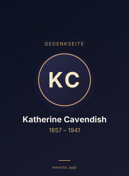 Gedenkportrait von Katherine Cavendish