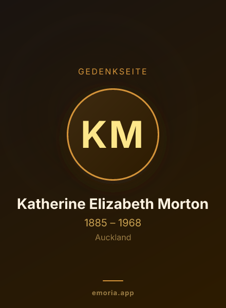 Gedenkportrait von Katherine Elizabeth Morton