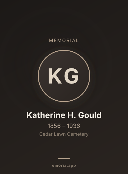 Memorial portrait of Katherine H. Gould