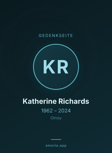 Gedenkportrait von Katherine Richards