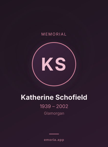 Memorial portrait of Katherine Schofield