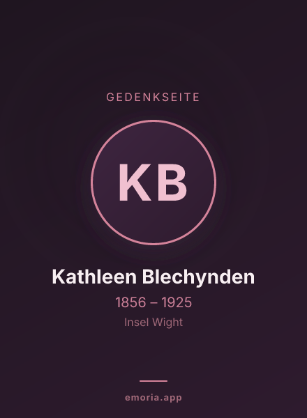 Gedenkportrait von Kathleen Blechynden