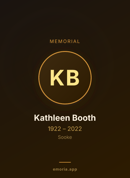 Memorial portrait of Kathleen Booth