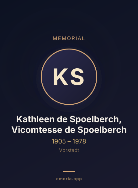 Memorial portrait of Kathleen de Spoelberch, Vicomtesse de Spoelberch