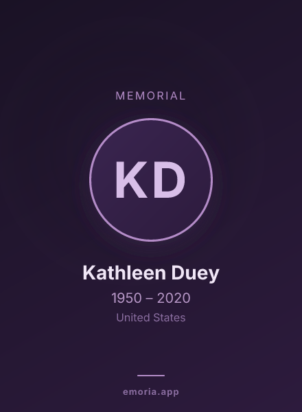 Memorial portrait of Kathleen Duey
