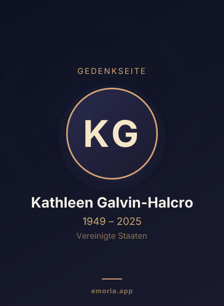 Gedenkportrait von Kathleen Galvin-Halcro