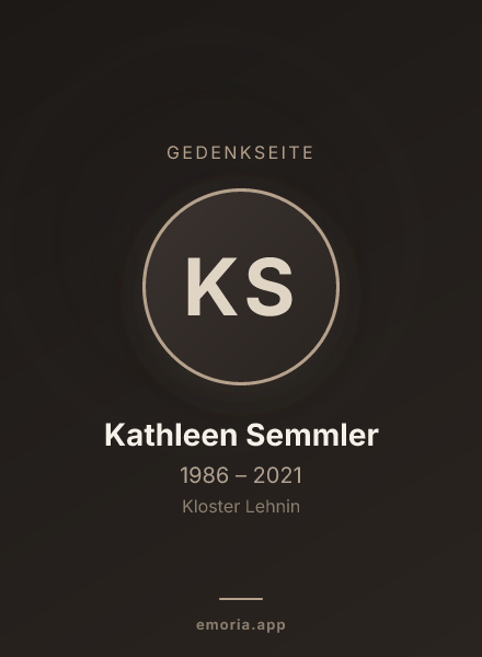 Gedenkportrait von Kathleen Semmler