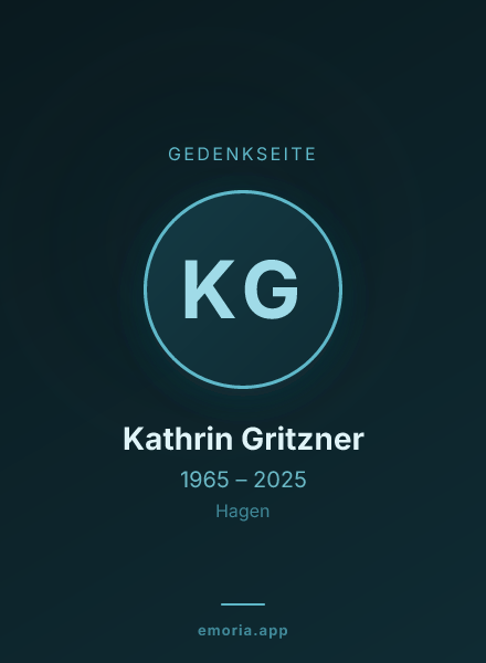 Gedenkportrait von Kathrin Gritzner