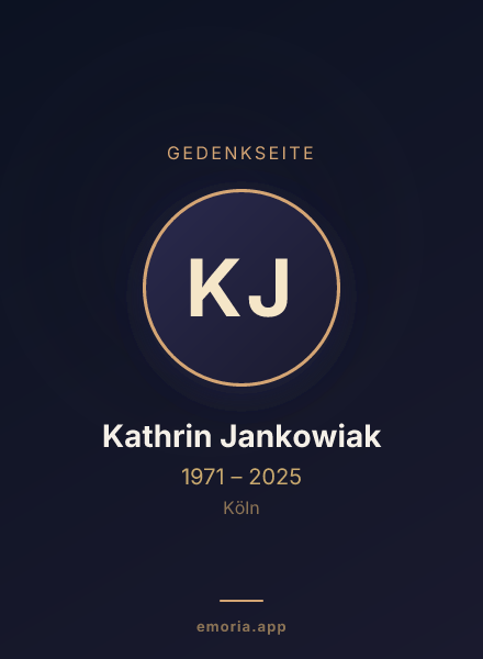 Gedenkportrait von Kathrin Jankowiak