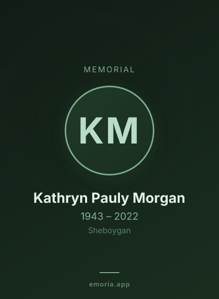 Memorial portrait of Kathryn Pauly Morgan