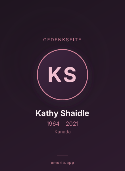 Gedenkportrait von Kathy Shaidle