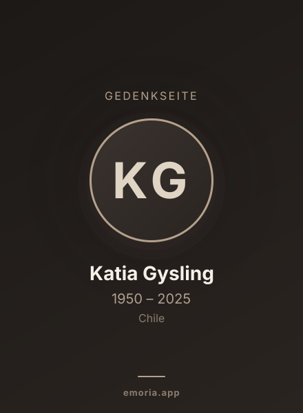 Gedenkportrait von Katia Gysling