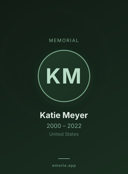 Memorial portrait of Katie Meyer