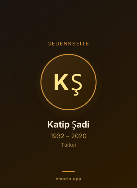 Gedenkportrait von Katip Şadi